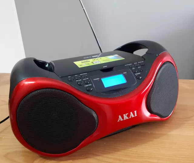 Radio CD (Compact disc) USB AUX Akai AB-40R Scorpio Boombox