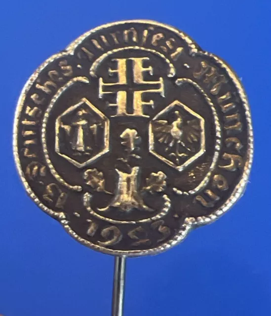 Alte Anstecknadel / Pin - Deutsches Turnfest München 1923