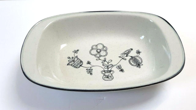Noritake Stoneware Serving Bowl Dish "Bristol" Versatone II Japan Pre-owned