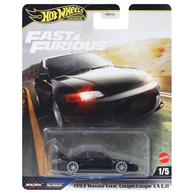 2025 Hot Wheels Fast & Furious – 1993 Honda Civic Coupe EX EJ1 (1:64 Diecast)