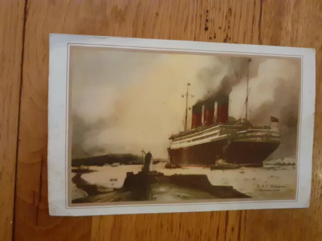 Vintage Cunard Line Rms Berengaria 1932 Voyage Abstract Of Log