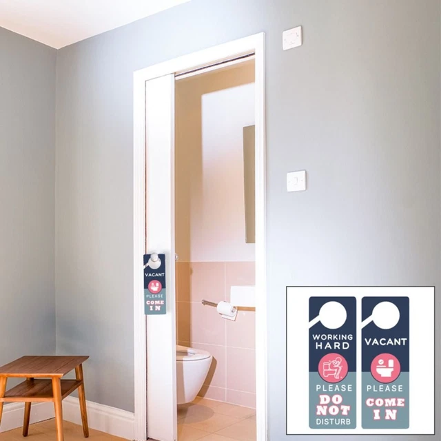 DOUBLE SIDED DOOR Sign Please Do Not Disturb Hotel Bulletin Board Bar ...
