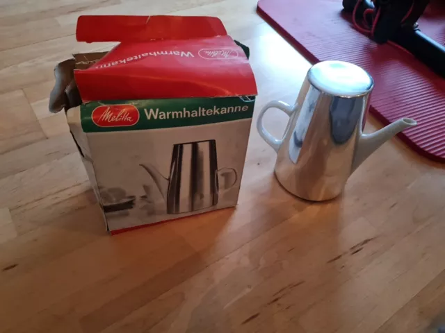 Melitta Kanne Designer Warmhalte Thermo Teekanne Kaffeekanne mid century design