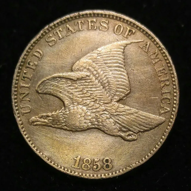 1858 Flying Eagle Cent XF