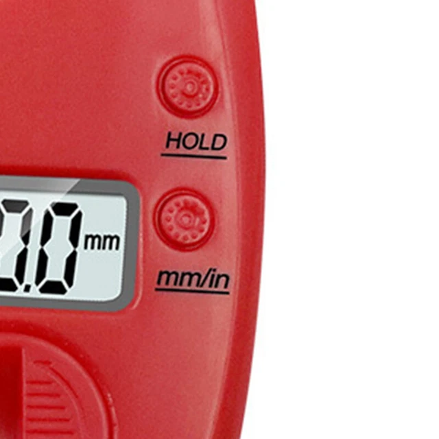 (Rossa) pinza grasso pelle comoda presa misurazione accurata digitale TDM