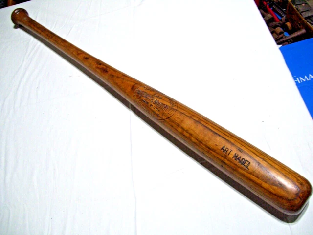 Antique Vintage Pro Stock HILLERICH & BRADSBY 125 Baseball Bat ART NAGEL 1920'S Antique Vintage Pro Stock HILLERICH & BRADSBY 125 Baseball Bat ART NAGEL 1920'S