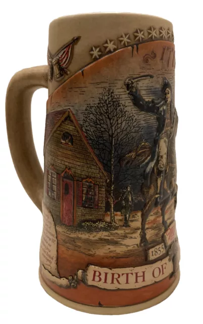 VTG Collectible Miller Beer 1st Limited Edition Birth Of A Nation Beer Stein