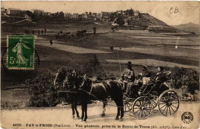 CPA FAY-le-FROID - Vue générale prise de la Route de-TENCE (517627)