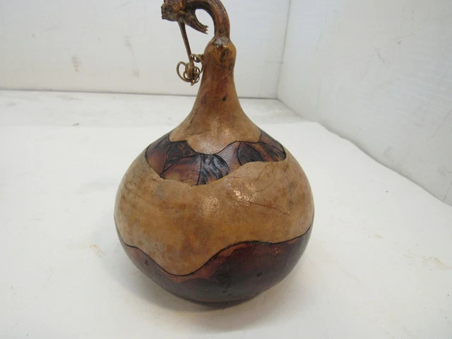 3.5 Inch Vintage Gourd Hand Made Trinket Bowl