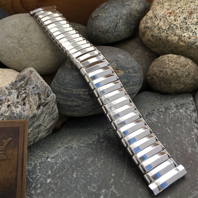 1950s 19mm JB Champion USA Stainless Steel Old-Stock Vintage Watch Band 18mm