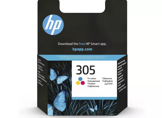 HP 305 Tricromia, 3YM60AE, Cartuccia Originale HP, Compatibile Con Stampanti HP