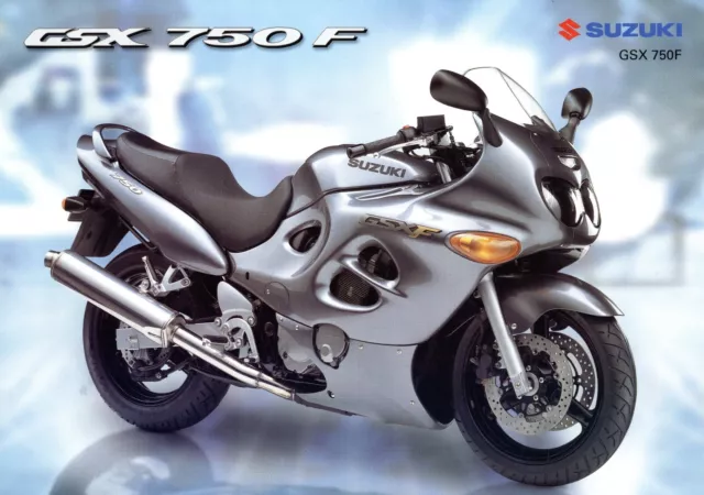 Suzuki GSX 750 F Prospekt 2003 1/03 D brochure prospectus catalog broschyr moto