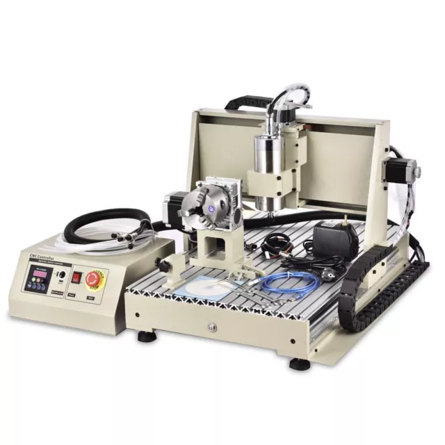 USB 4 Axis 1.5KW CNC 6040 Router Engraver Milling Engraving Machine + Controller