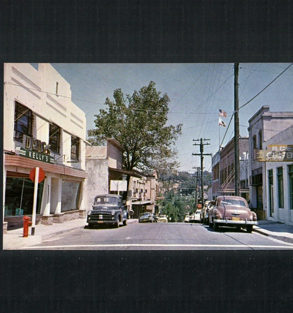 SAN ANDREAS, CA * DOWNTOWN STREET SCENE * UNPOSTED  CHROME CIRCA Early 1960s