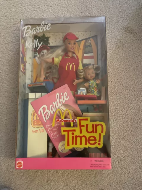 Barbie - Vintage McDonalds Fun Time Barbie and Kelly Dolls 2001 Sealed NIB 29395
