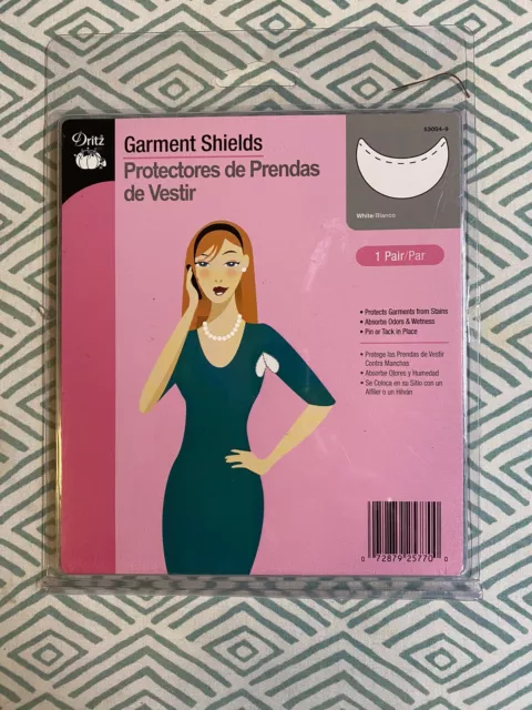 Protectores absorbentes de axilas para axilas Dritz 53004-9 blancos (boxU)
