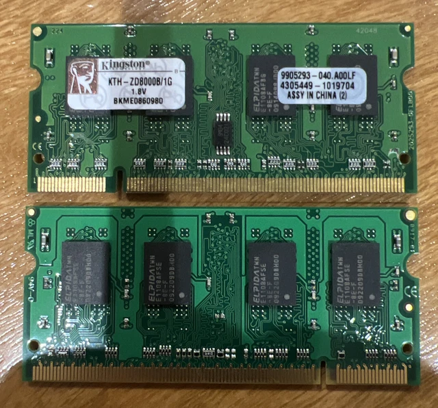 2 X 1GB PC2-5200 DDR2 533Mhz 200 Pin SODIMM Notebook RAM