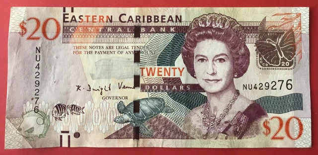 East Caribbean States - 20 Dollars 2012 P#53b VF Circulated
