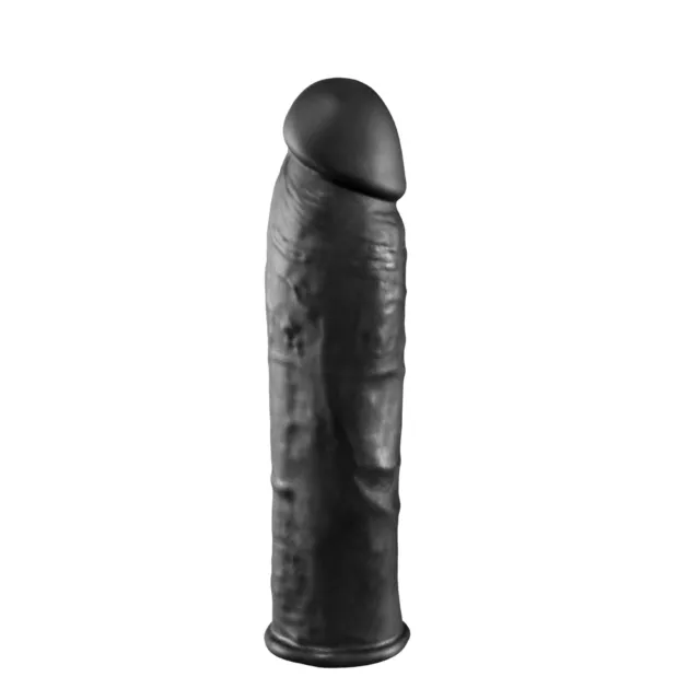 Guaina Fallica per Pene uomo Vibrante in punta nera in Silicone Medicale sextoys