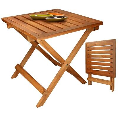 Table pliante d'appoint pour jardin terrase table basse en bois de pin 46X46 cm