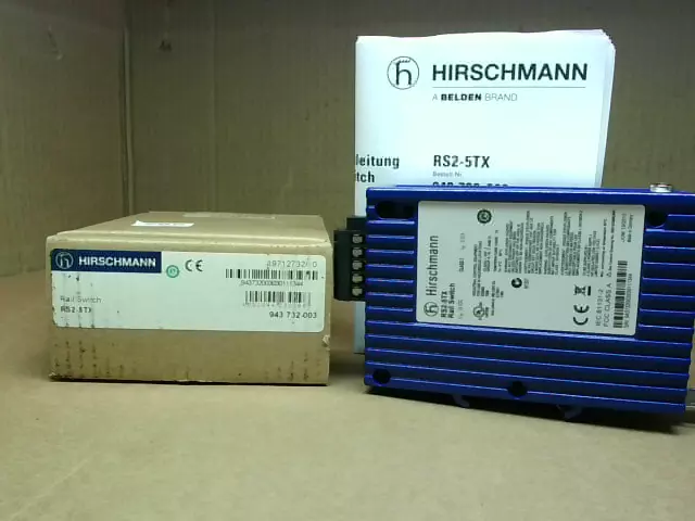 Interruttore binario Ethernet Hirschmann RS2-5TX 24 VDC 5 porte - nuovo in scatola