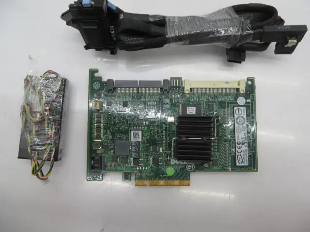 Dell 0T954J Perc 6/I Sas Raid Controller With Cables / Battery T13-F1