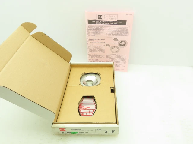 BS&B Safety Systems Rupture Disk 2" Type SKR 45.9 PSIG @ 150°F