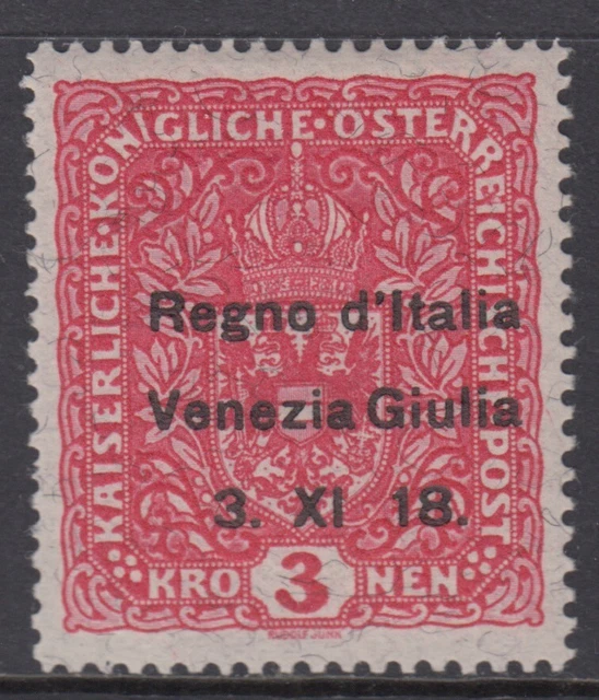 Italy - Venezia Giulia -Sass. 16o MH* cv 2600$  Signed Variety "XI " without "."