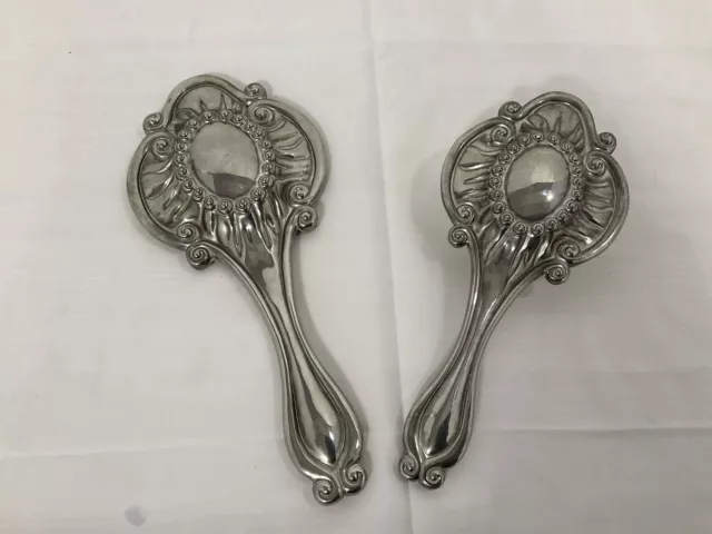 Vintage International Silver Company Silver Plated Dressing Table Brush & Mirror