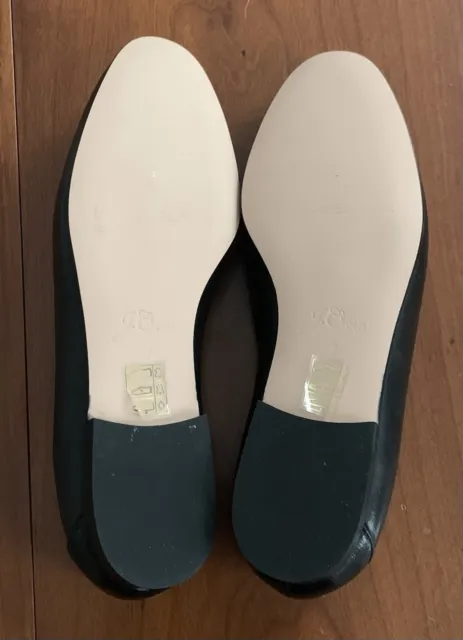 NEW J. CREW Cecile Smoking Slippers Black Leather Woman’s Size 7 AQ135 ...