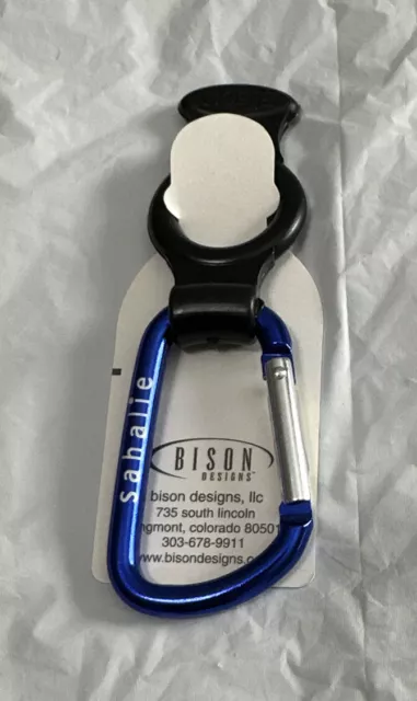 Bison Designs Bottle Bandit Bottled Water Carrier With 7cm Blue Carabiner 2