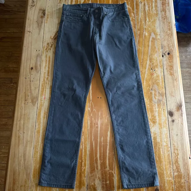 Levis 511 Jeans Mens 34x34 Gray Slim Straight Pants EUC Stretch Cotton Blend