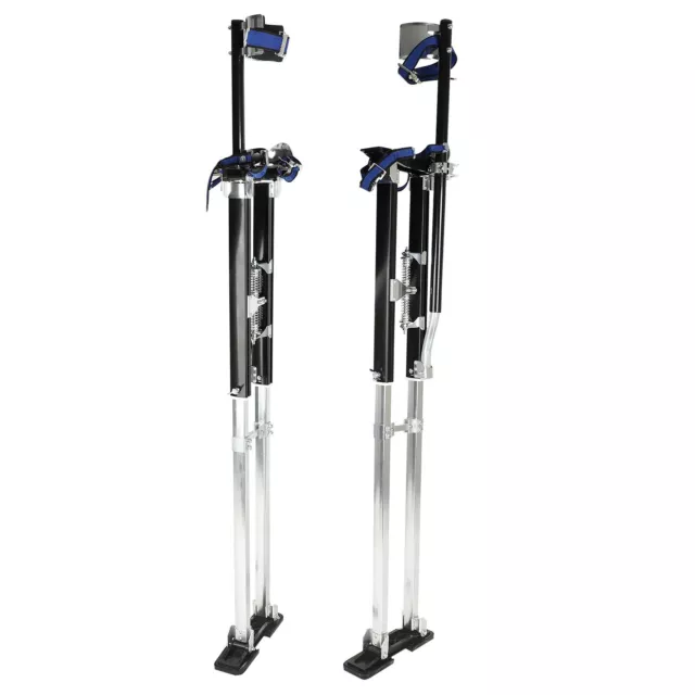 Adjustable 48" - 64" Drywall Stilts Painters Walking Finishing Tools Black