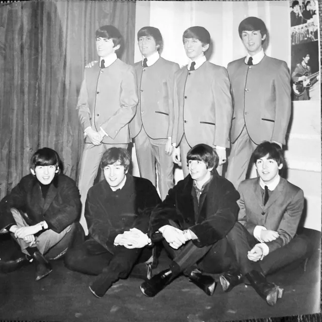 1964 The Beatles At Madame Tussauds Wax Museum London Photo Rock Stars N Roll