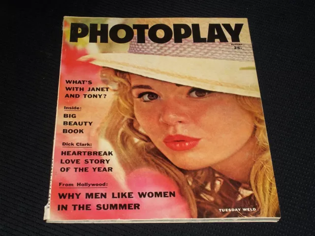 1961 August Photoplay Magazine - Tuesday Weld Front Cover - E 1451