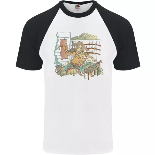 Katana Blacksmith Japanese Samurai Sword Mens S/S Baseball T-Shirt