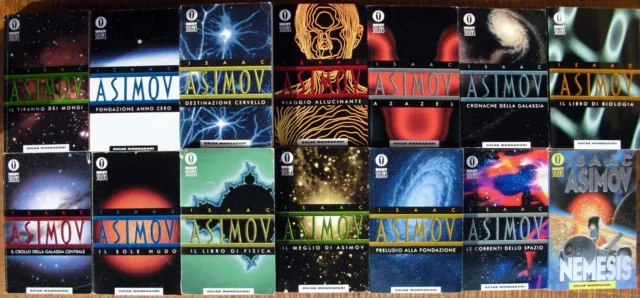 Lotto 14 libri Oscar fantascienza. Isaac Asimov fondazione galassia robot impero