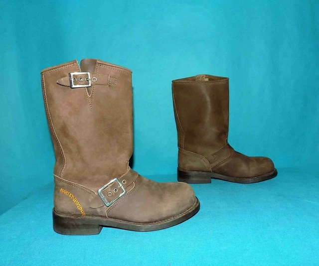 BOTTES HARLEY DAVIDSON en cuir nubuck marron coqu devant p 36 fr