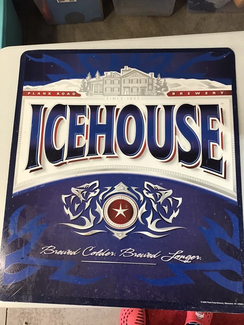 ICEHOUSE Tin Beer Sign 25x28