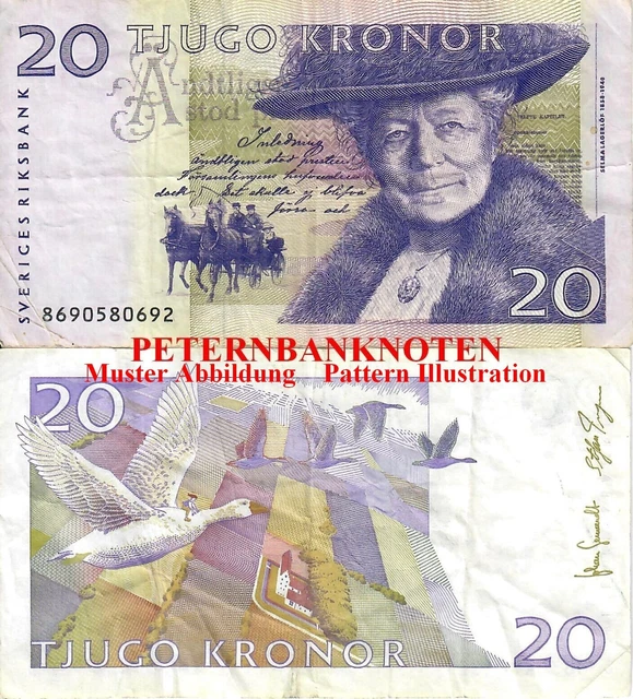 SCHWEDEN / SWEDEN  20 Kronor 1997 (2008) (VF-F)  P 63  6255# Gebraucht