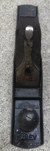 Vintage Stanley Bailey No. 6 Wood Plane Smooth Bottom SWEETHEART LOGO BLADE  USA