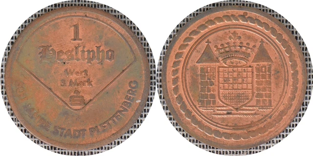 GERMANY 1996 Token - 1 Heslipho = 3 Mark 600 JAHRE STADT PLETTENBERG