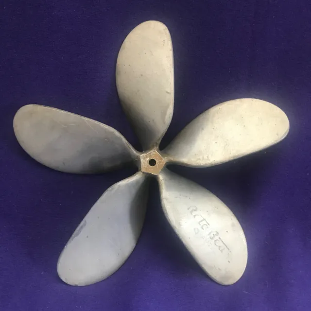 Rare Vintage 5 Blade Aluminum Roto Beam Air Circulator 10” Fan Blade