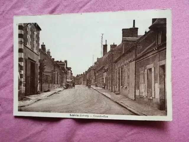 Très rare et superbe carte début 1900 animée  de Lorris Loiret 45