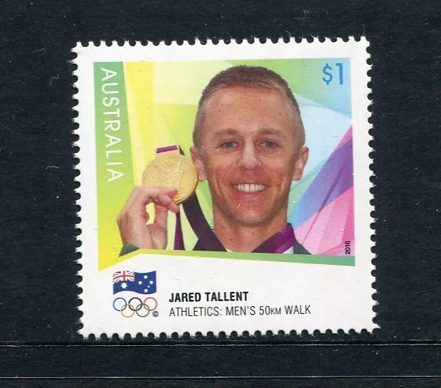 2016 Jared Tallent - Gold Medallist 2012 London Olympic Games - MUH $1 Stamp