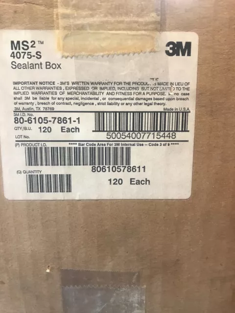 3M MS2 4075S Sealant Boxes Telecom Splicing 4075-s for 4000-D Connectors