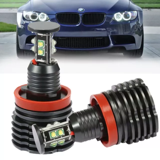 2x H8 LED Angel Eyes 120W Ringe Standlicht Für BMW E60 E61/71/70/82 LCI E90 E91.