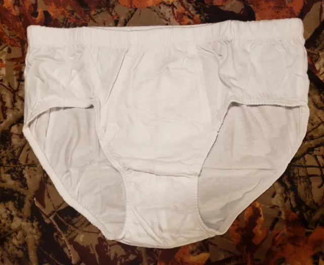 VINTAGE EUROPEAN MILITARY Uniform Issue Men's White Briefs Underwear ...