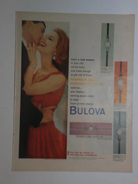 Magazine Ad* - 1959 - Bulova Watches - (#2)