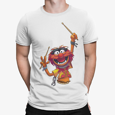 The Muppets T-Shirt Animal Band Mens Funny, Retro & Cool Drums Drummer Cartoon